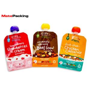 China Saco líquido livre do bico de BPA, malotes feitos sob encomenda do comida para bebê do bico do suporte da cópia acima supplier