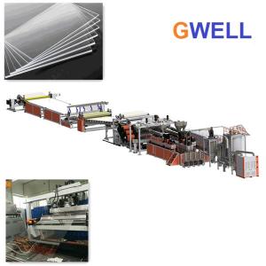 China MS Transparent Sheet Production Machine MS Board Extrusion Line Single Screw Extruder supplier