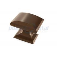 China 1 1/4 Inch Caramel Bronze Zinc Alloy Modern Square Cabinet Knobs For Home on sale