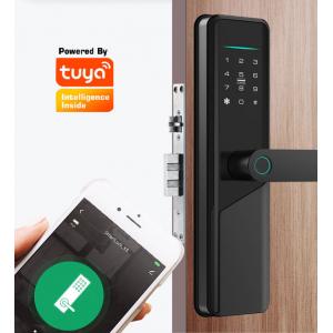 Wifi Biometric Tuya Smart Door Lock Silver Mechanical Keyless Door Lock