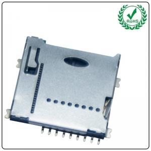 China Push Push TF Card Reader Socket Adapter Sd Memory Card Connector H1.4 9pin supplier