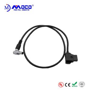 China Professional Custom Cable Assemblies Right Angle Male To D Tap Power Cable supplier