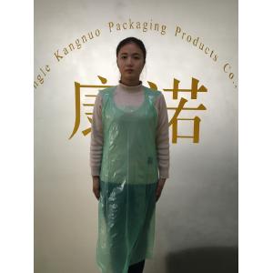Food Industry Disposable Plastic Aprons Blue HDPE LDPE Smooth On Block