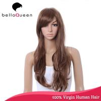 China Long 100% Remy Body Wave Human Hair Lace Wigs 14 - 24 Inch Length on sale