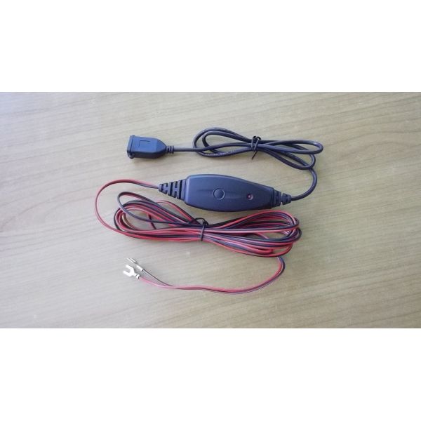 30V Hardwire Mobile Phone Car Charger With Fuse Kit 5V2A For Dash Camera and GPS