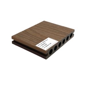 China E1E4 WPC Composite Decking Tiles Deck WPC Click Teak Brushed wholesale