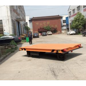 Without Rail Motorized Transfer Trolley 20 Ton Battery Transfer Cart For Material Transport