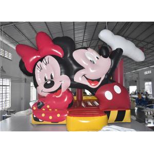 China Mickey Mouse Blow Up Commercial Bounce House 20 Kids Capacity Lighweight Portable supplier