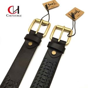 Copper Buckle Genuine Leather Braided Belt , Antiwear Ladies Black Belts For Dresses