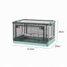 Foldable Box Stackable Container Transparent Plastic Storage Containers - Multi-Purpose Organizers for Kitchen, Office and Home Accessories