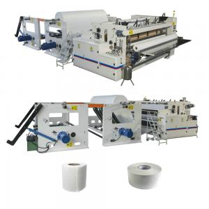 China Glue Spraying Flat Belts Small Toilet Paper Making Machine Tissue Paper Manufacturing Machine supplier