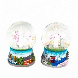 China Japan Tokyo Souvenirs Snow Globe Resin Tower Craft 45mm Small Snow Ball Gifts For Child supplier