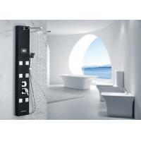 China Black Painting Thermostatic Shower Panel ROVATE 5 Functions Water Diverter on sale