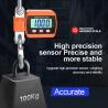 China Báscula digital colgante LCD de 300 kg, alimentada por 3 pilas secas AA y material de acero aleado para aplicaciones industriales wholesale