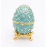 Faberge Egg Crystals Jewelry Trinket Box Gift Enamel Easter Faberge Egg