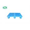 China Nine Feet Rackable Plastic Pallets Lightweight Single Face Flat Logistic Transfer wholesale