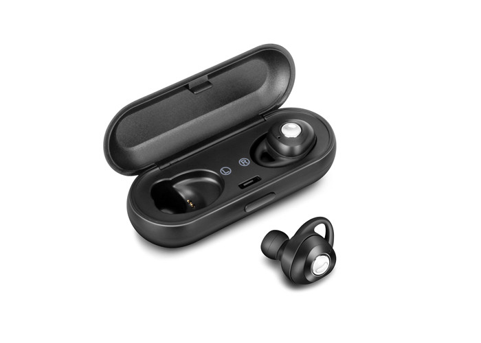 China Black True Wireless Bluetooth Earbuds 10M Transmission With Deep Bass supplier
