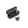 Black True Wireless Bluetooth Earbuds 10M Transmission With Deep Bass
