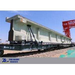China Flat Rail Freight Car Carrying 85t Load Concrete Bridge Beam 50km/H supplier