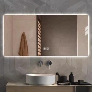 China Wall Mounted Led Smart Bathroom Mirror 750x1000mm Rectangular supplier
