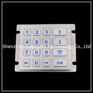 China Atm Vandal Proof Keyboard , 4 * 4 Matrix Type Cash Machine Number Pad supplier