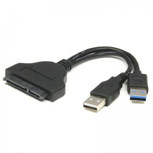 China USB 3.0 Male To SATA Female Adapter With USB2.0 Power Supply Cable For Hard Disk Drive HDD supplier