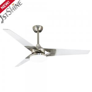 China Plywood Blade Modern LED Ceiling Fan 52 Inch AC Motor Home Using supplier
