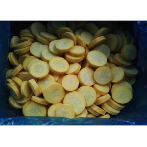 China Delicious IQF Frozen Vegetables , 10kg/Ctn Snap Frozen Sliced Yellow Zucchini supplier