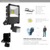 China 30W PIR Infrared induction Motion sensor Outdoor LED Floodlight lighting Flood light wholesale