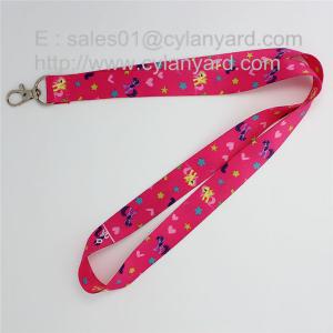 Full color digital print lanyard with standard swivel clip for cheap