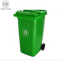 China Red / Green Plastic Rubbish Bins , 240 Liter Waste Wheelie Bin For Recycling Paper on sale