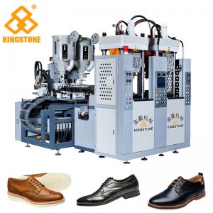 China Men Leather Shoes Sole Injection Molding Machine , 2 Colors TPR Sole Making Machine supplier