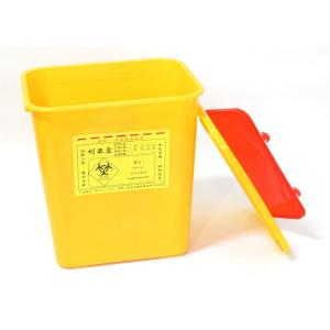 15L plastic sharps box waste needle collection box Used by the hospital round shape