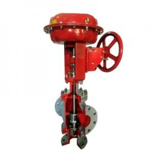 China Flanged Liquid Gas Steam Globe Control Valve Control 3 Way Diverting / Mixing supplier