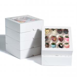 Others Custom Print Folding Cookie Candy Cake Food Wraps Paper Box With Window Display
