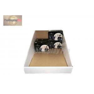 Plain Table Top Paper PDQ Tray Display Simple Structure For Motor Cycle Accessories