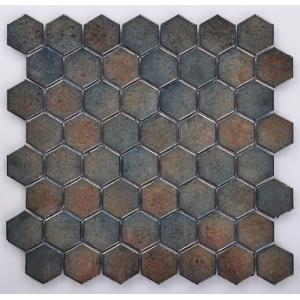 China Agglomerate Mosaic Tile with Hexagon Shape wholesale