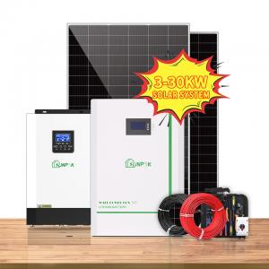 Sunpok Hybrid Solar System Kit 7kw 8kw 10kw Grid Tie On Grid Hybrid Solar Inverter