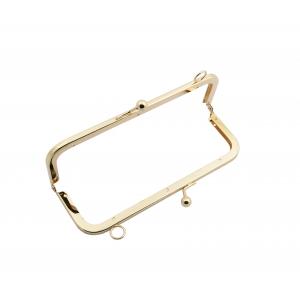 Novelty design new style metal wallet frame,light gold metal frame wallet 180*65mm