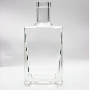 China Plate Cork Neck Qbic 375 Ml Glass Liquor Bottles 700ml Cubic supplier