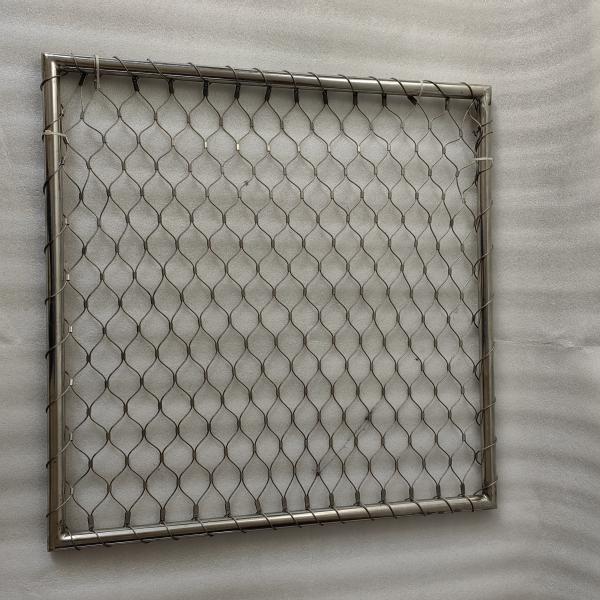 Anti-rust And High Tensile Strength 4.5mm Galvanized 316L Stainless Steel Safety Helidack Perimeter Netting