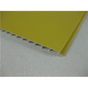 China Yellow Laminated PVC Ceiling Panels , Heat Insulation PVC Roof Panels supplier