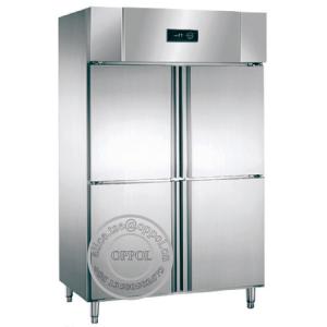 China OP-A806 Four Stainless Steel Doors Freezer Refrigerated Cabinet Manufacturer supplier