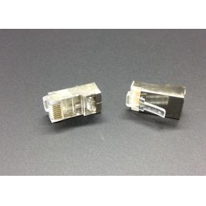 China Ftp CAT5E RJ45 a protégé les accessoires de câble de télévision en circuit fermé plaqués par or de 3U 8P8C Lan Cable Connector supplier