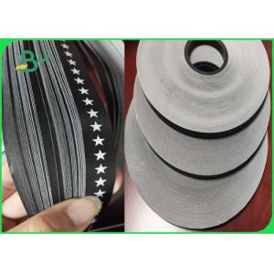 China Black Drinking Straws Five Stars Pattern Printed Straw Paper Roll Paper Material on sale