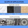 Yingba  Carbide Flat Head Brazing CNC Stone Carving Stone Tools Embossed Lettering Marble Granite Diamond Engraving Machine Tool