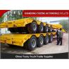 China 4 Axles Low Bed Trucks 100Tons 3 Axles Lowbed Trailers Mechanical Suspension And Air Suspension wholesale