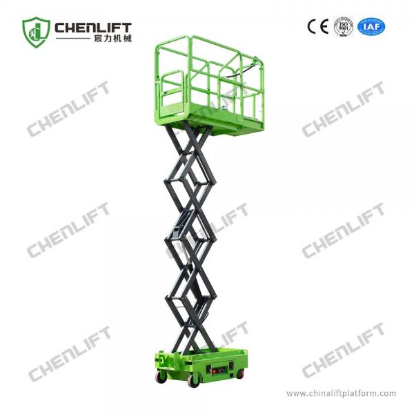 Small Size Mini Mobile Scissor Lift 3 Meters Height For Cleaning