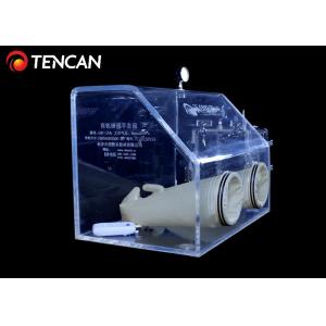 China Transparent Laboratory Glove Box , 10mm/15mm/30mm Thickness Acrylic Glove Box supplier