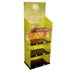 China Recycled retail store corrugated cardboard display stands racks / POP display shelf supplier